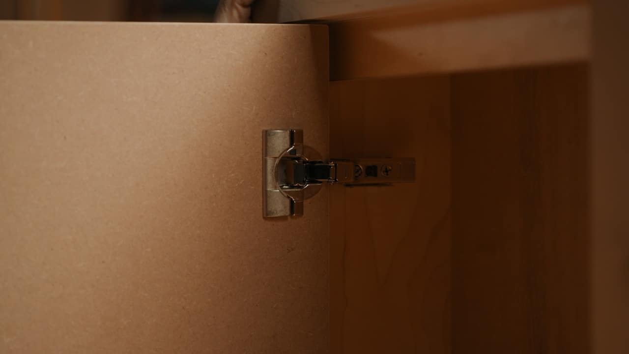 Concealed hinge cabinet front