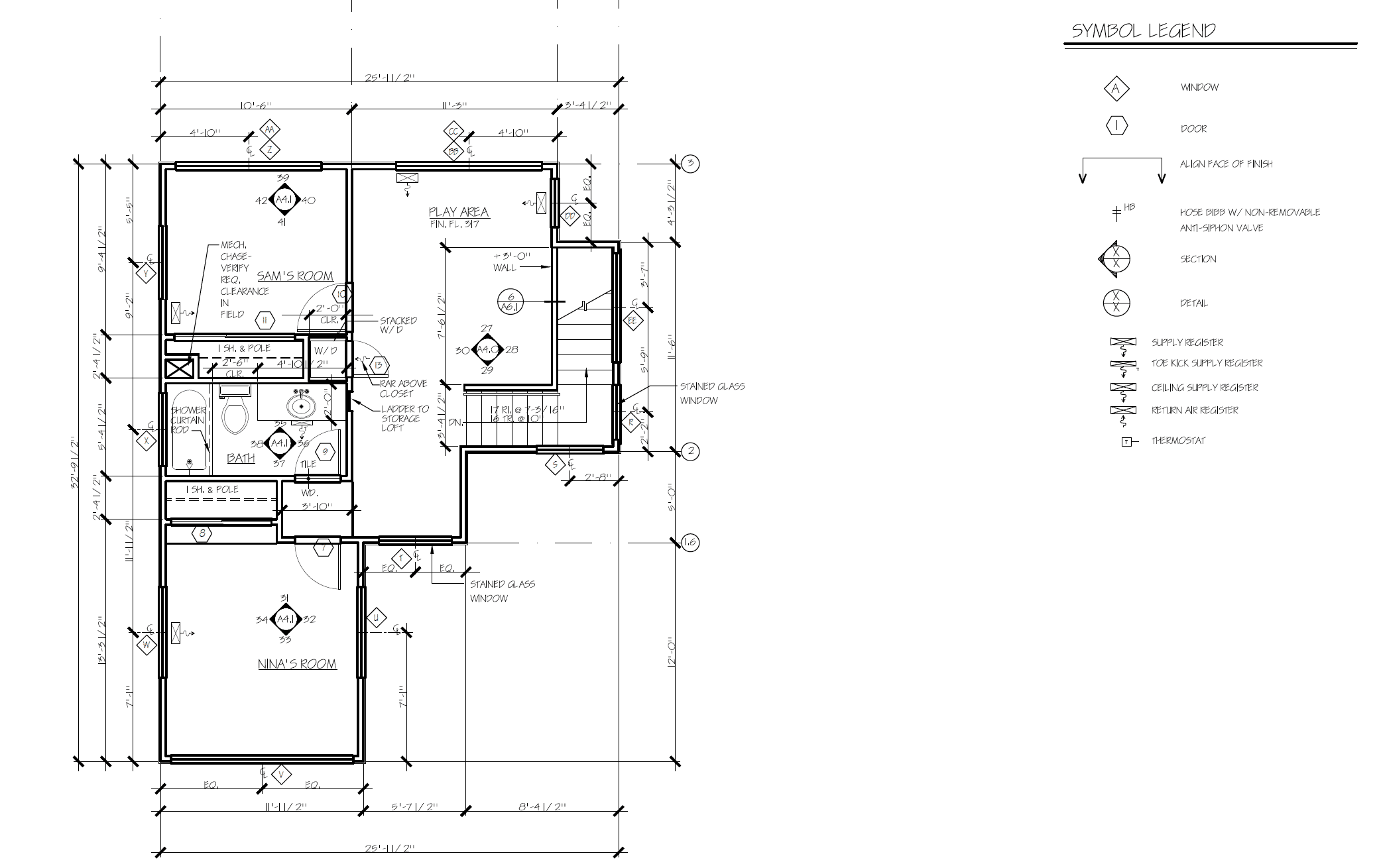 architectural blueprint symbols